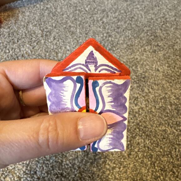 Mini Peruvian Retablo Nativity Scene Diorama Christmas Decor Folkart - Picture 6 of 8